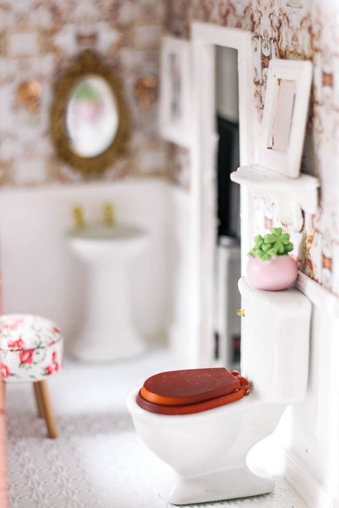 Dollhouse Bathroom - at home with Ashley