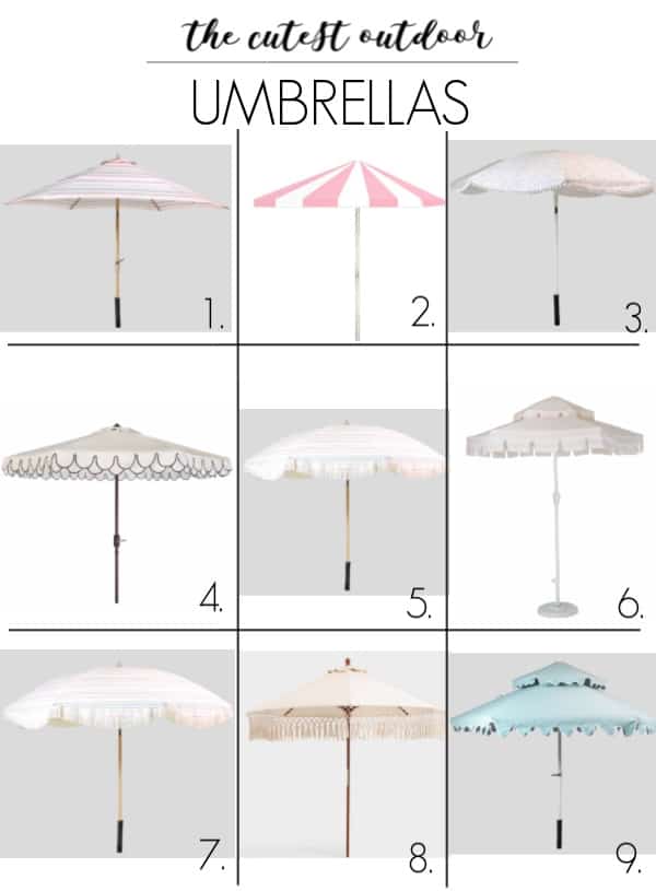 The Cutest Outdoor Umbrellas At Home With Ashley