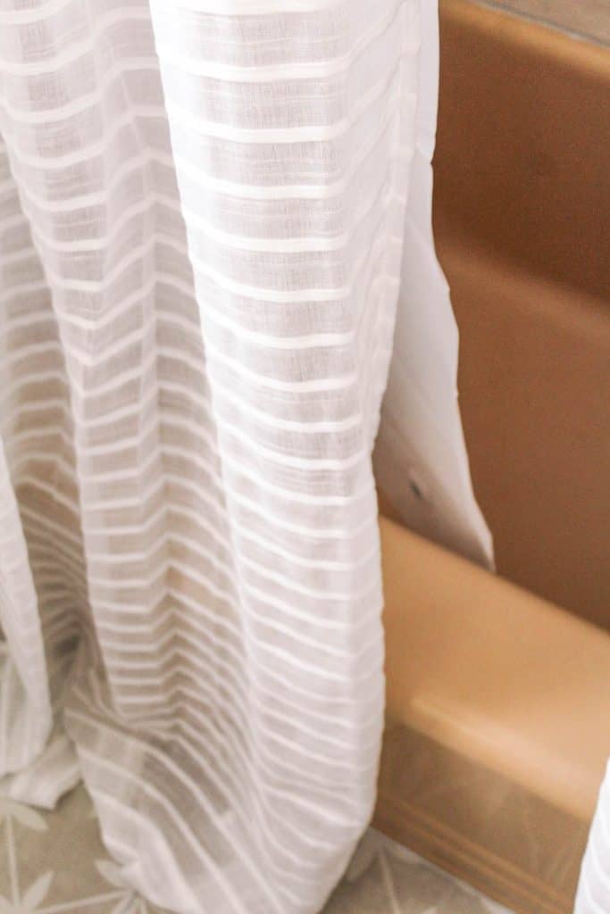 DIY Double Shower Curtain Tutorial - at home with Ashley