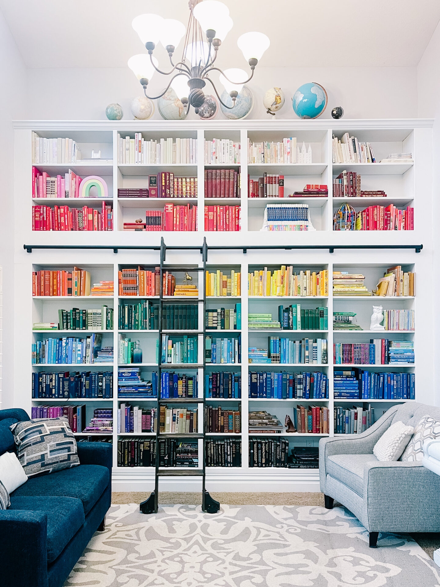 IKEA Billy Bookcase Hack Library - At Home With Ashley